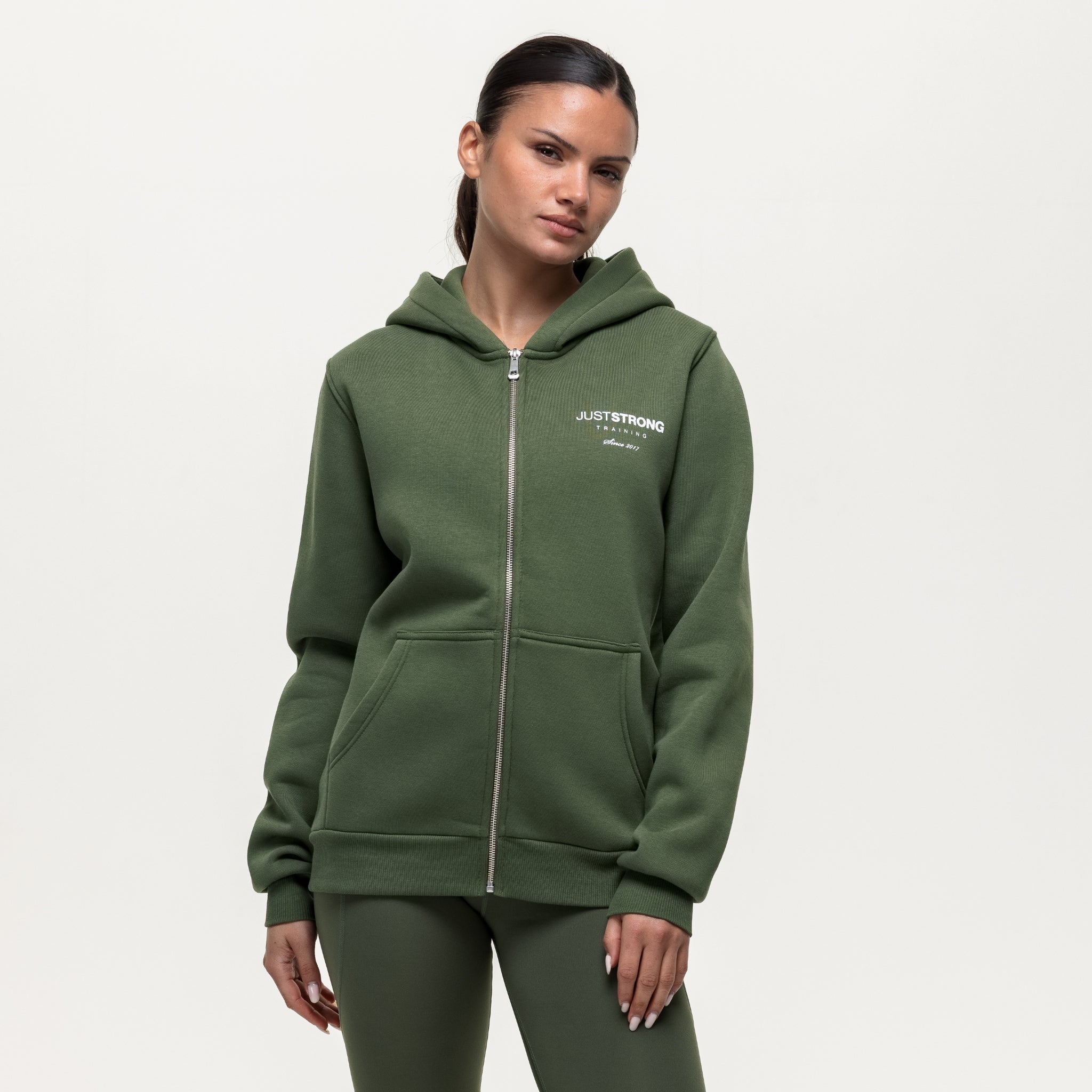 Training Essentials Motion Zip Hoodie - Khaki