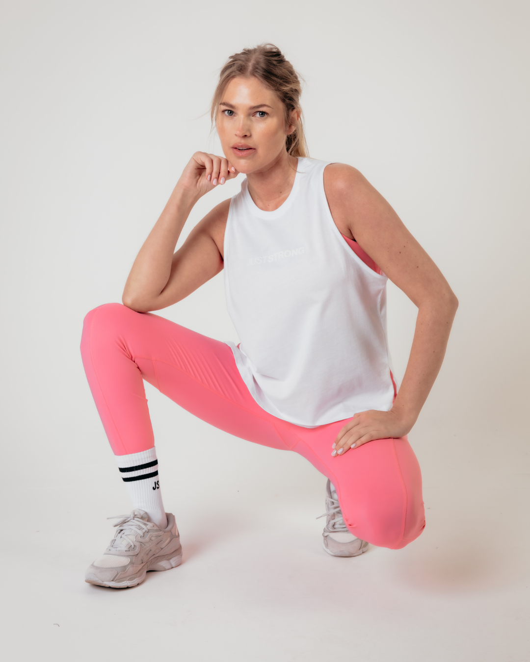Just Strong Tank - White
