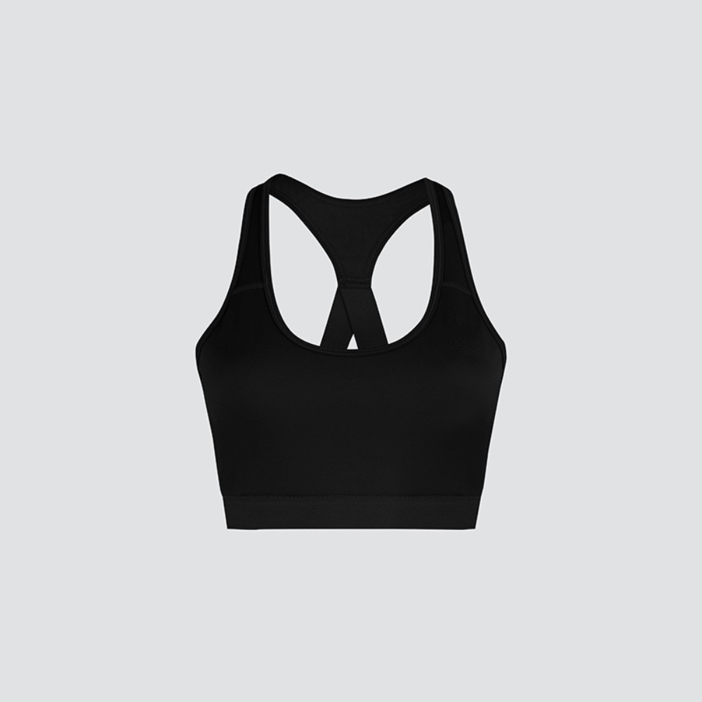 Motion Medium Support Bra - Deep Black