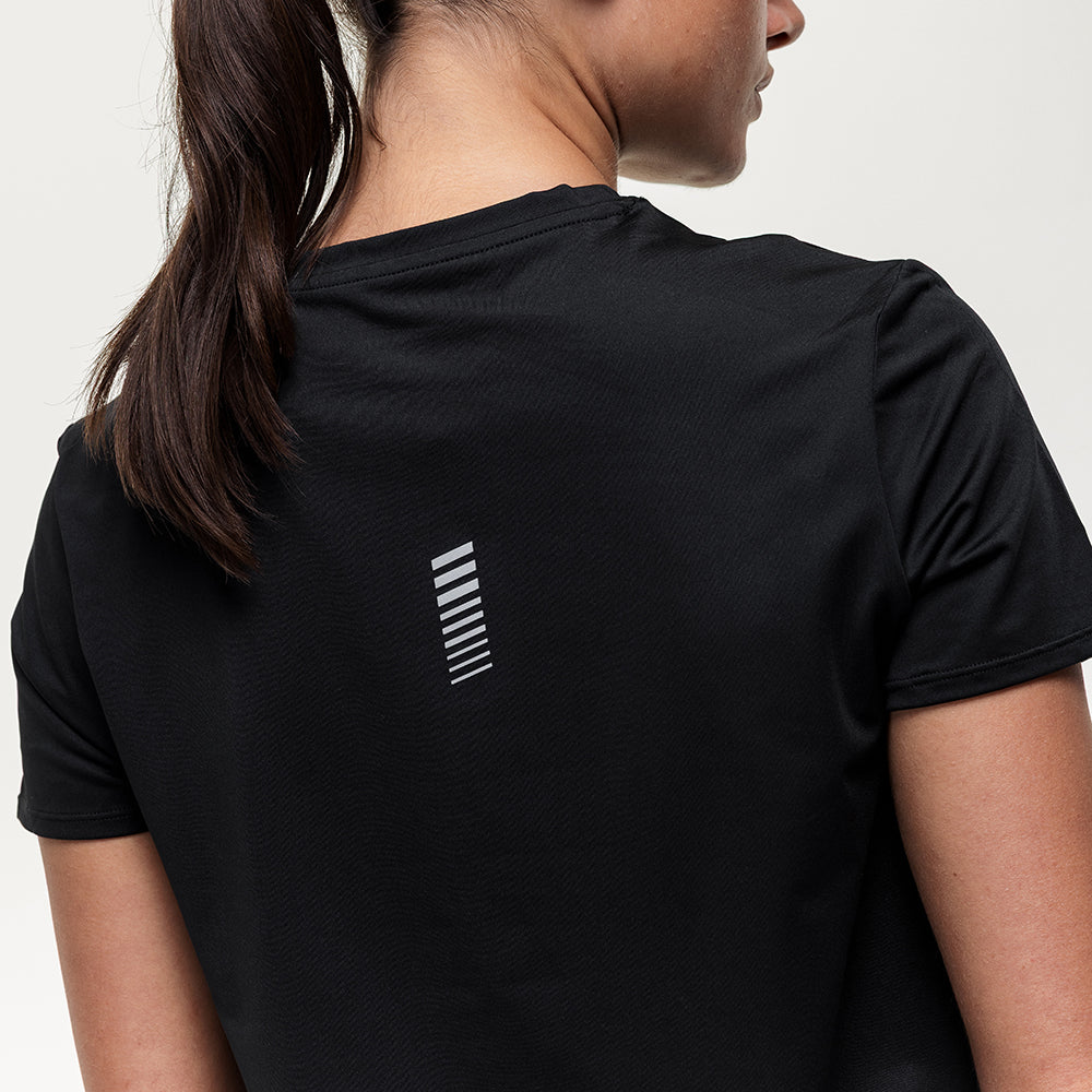 Run Tempo Pocket Tee - Black Onyx