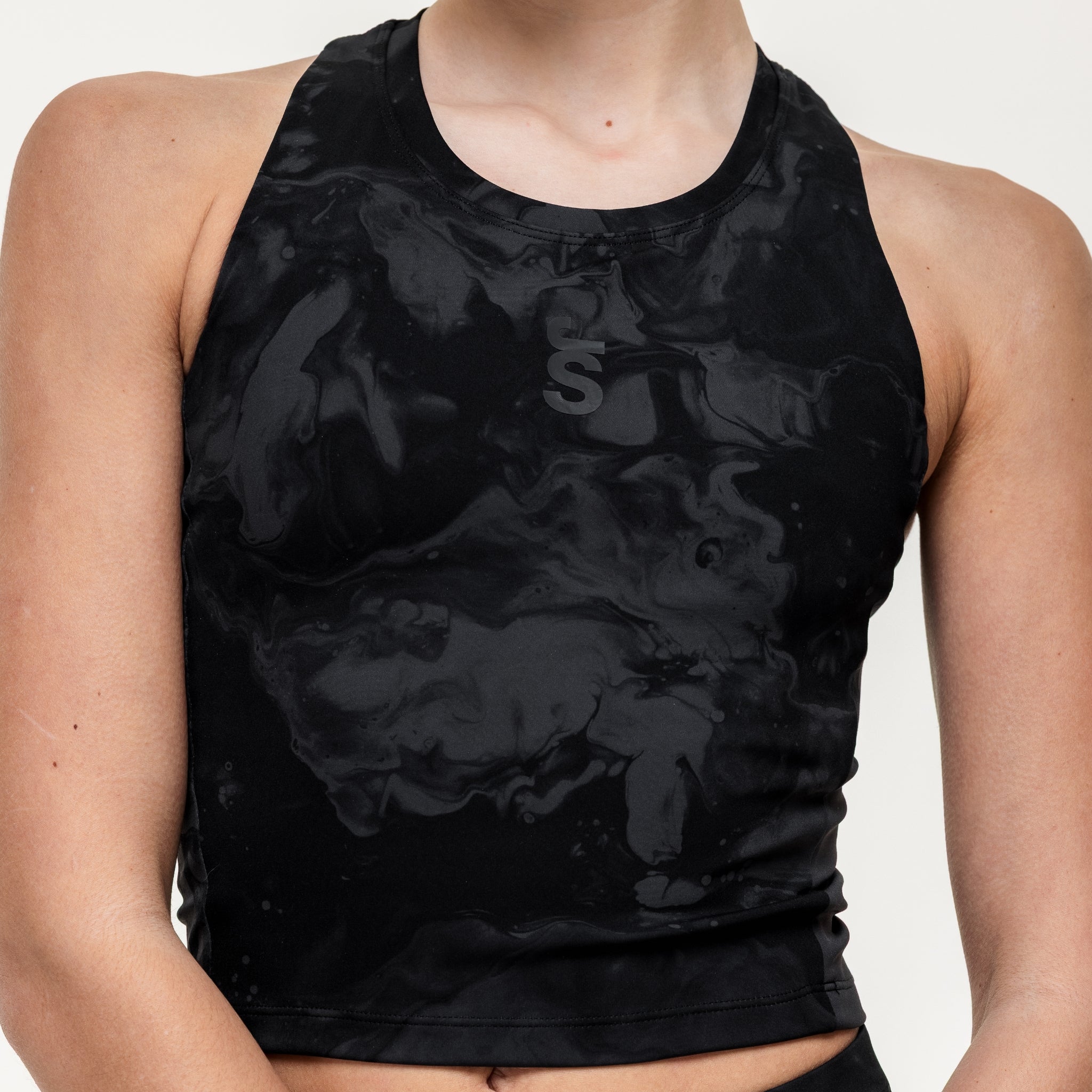Training Crop Tank - Slate Marble