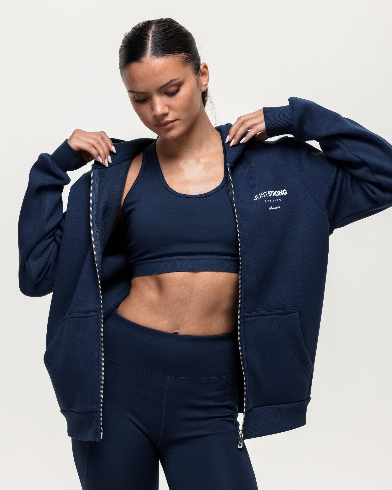 Training Essentials Motion Zip Hoodie - Navy