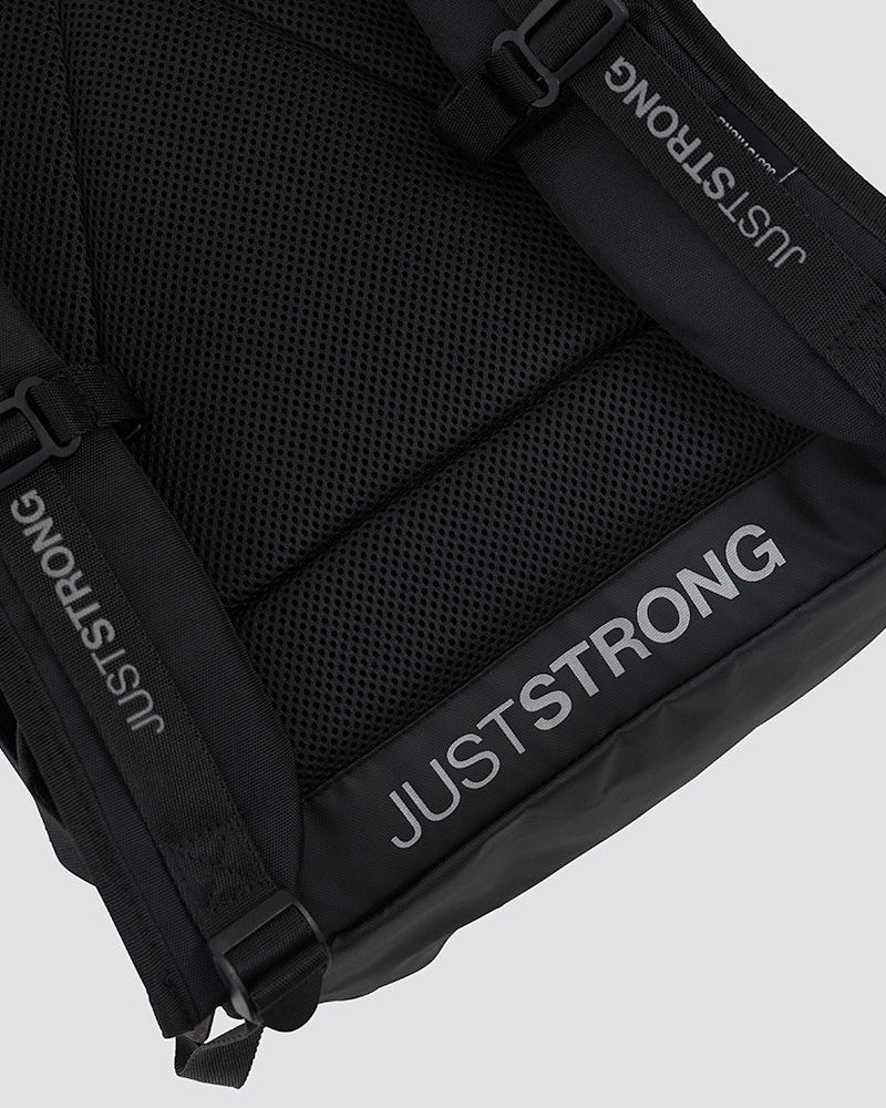 Black Luxe Rolltop Backpack