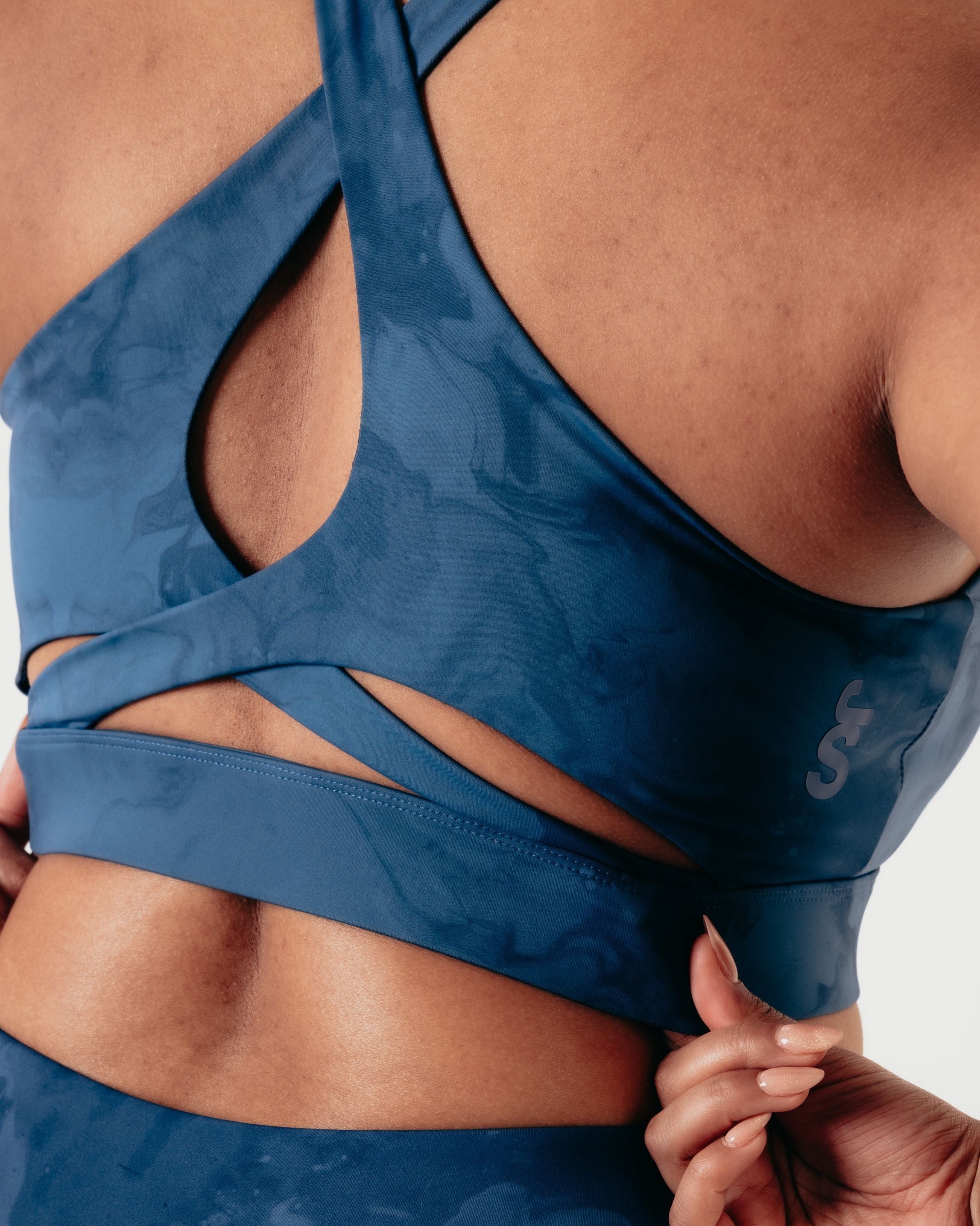 Flex Medium Support Bra - Indigo Marble