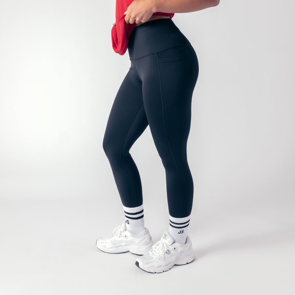 High Rise Genesis Leggings - Black Onyx