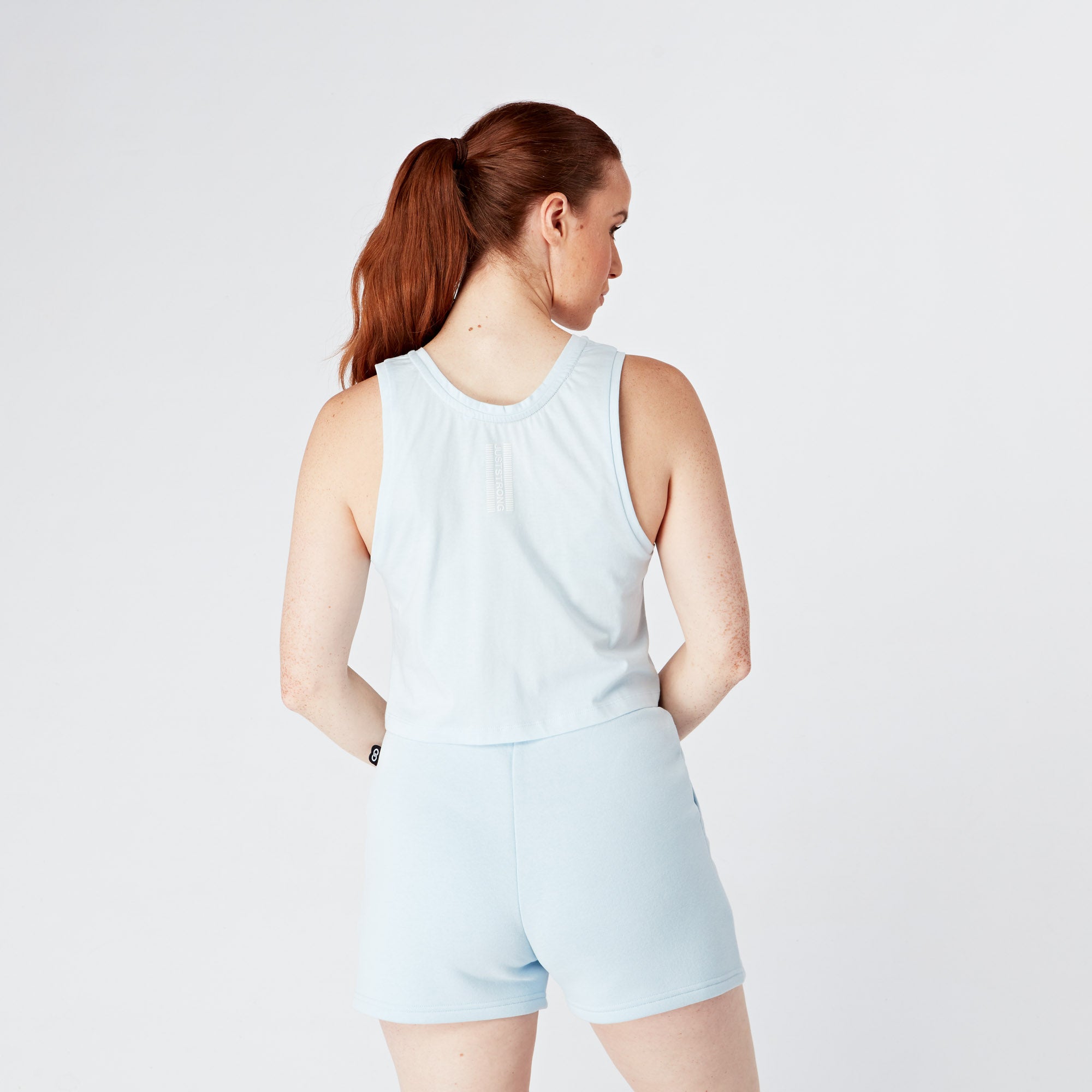 Blue Iris Marl Cropped Tank